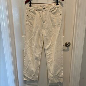 We The Free by FP The Pacifica Ivory High Rise Slim Straight Leg Jeans Size 29